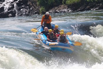 Jinja source of the nile tour in Uganda - whitewater rafting