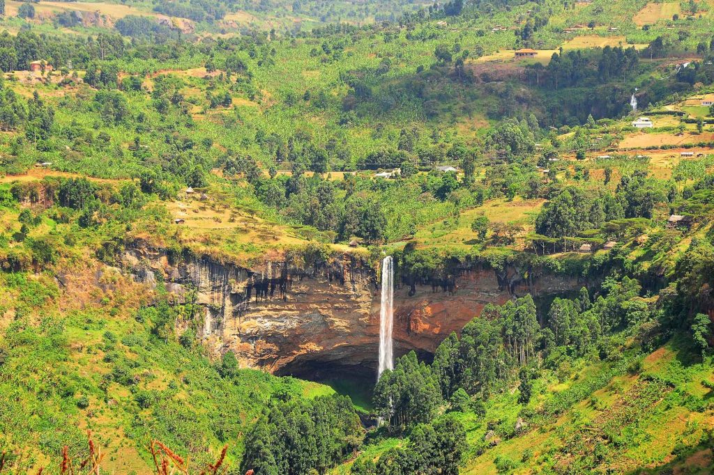 adventure hike to sipi falls at mount elgon national park