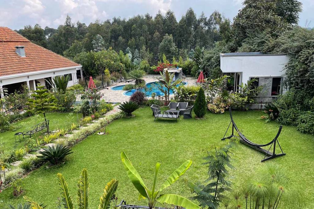 Five Volcanoes Boutique Hotel mid-range places to stay in volcanoes rwanda